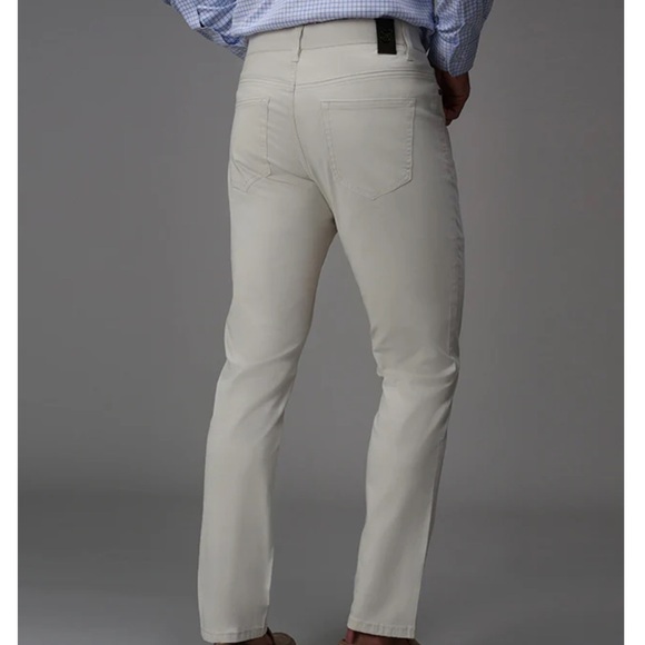 NWT Collars & Co CEO Chino Five Pocket Pants Cotton Stretch Pants Stone - Picture 2 of 11